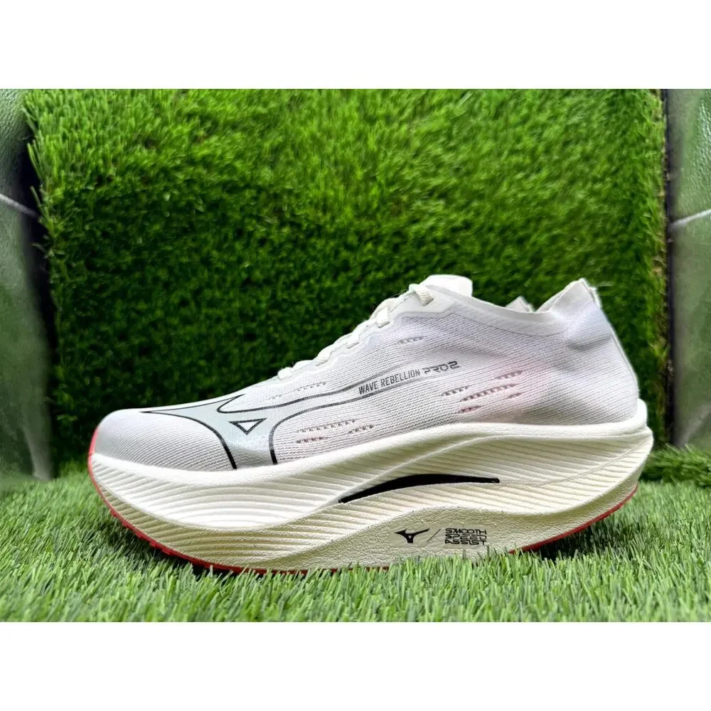 Mizuno Wave Rebellion Pro 2 U1GD241711 Athletic Shoes Men 6.5 White Mesh Jogging